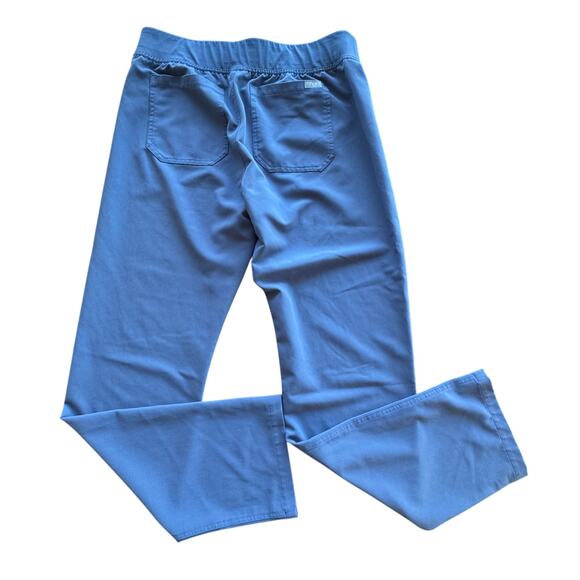 Set of Figs Womens Scrubs Pants & Gray SS Top straight leg Pockets Medium Blue - Picture 4 of 11